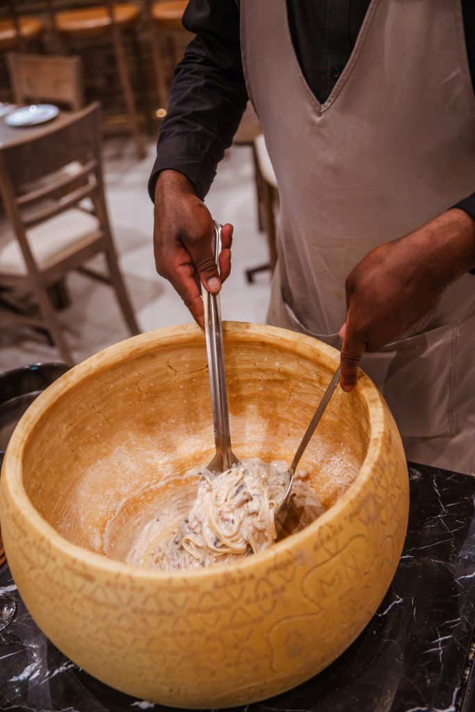 cheese wheel pasta Johannesburg